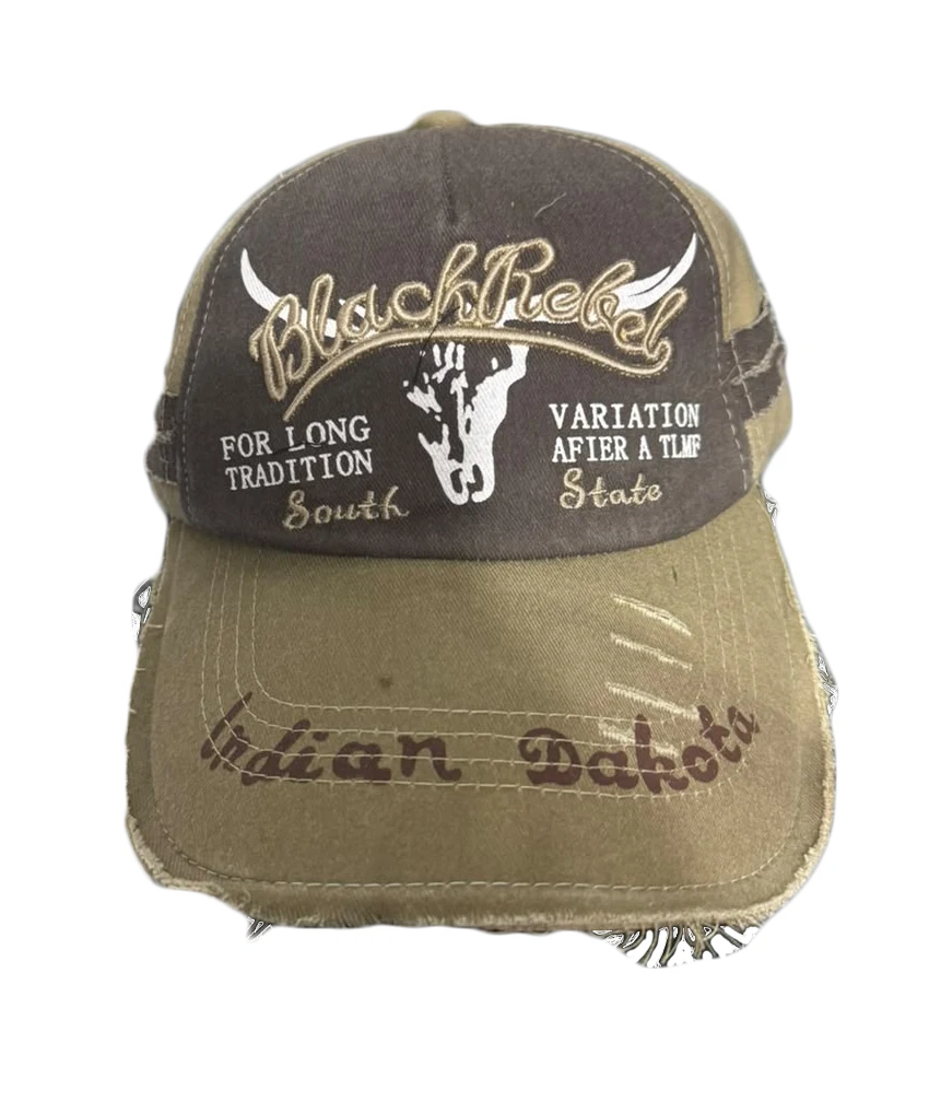Gorra Marrón Cuero