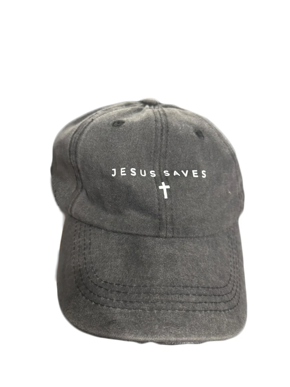 Gorra Gris "Jesus Saves"
